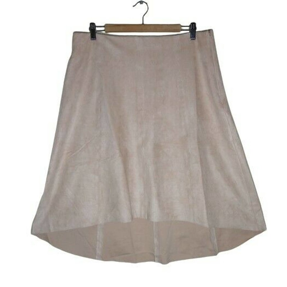 H By HALSTON Blush Pink Asymmetrical Skirt Size 14